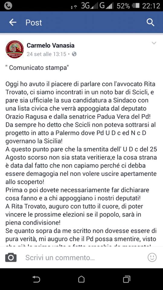 post vanasia su rita trovato